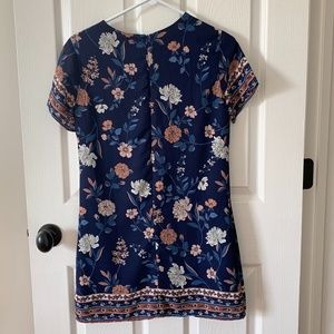 Lulu's Floral T-shirt Shift Dress